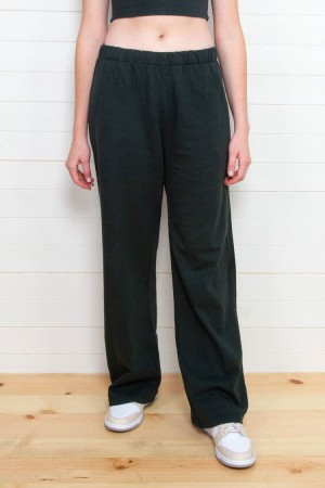 Dark Green Brandy Melville Anastasia Sweatpants | USA 18543-OMBR