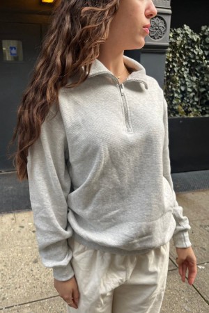 Grey Brandy Melville Missy Thermal Pullover Long Sleeve Tops | USA 20516-NJPS