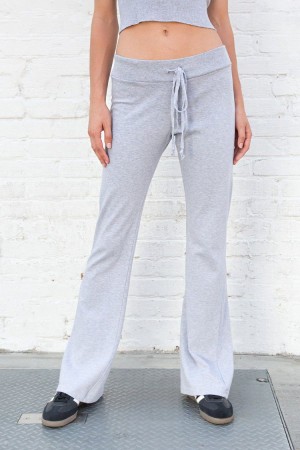 Light Grey Brandy Melville Hillary Yoga Pants | USA 34820-FXTZ