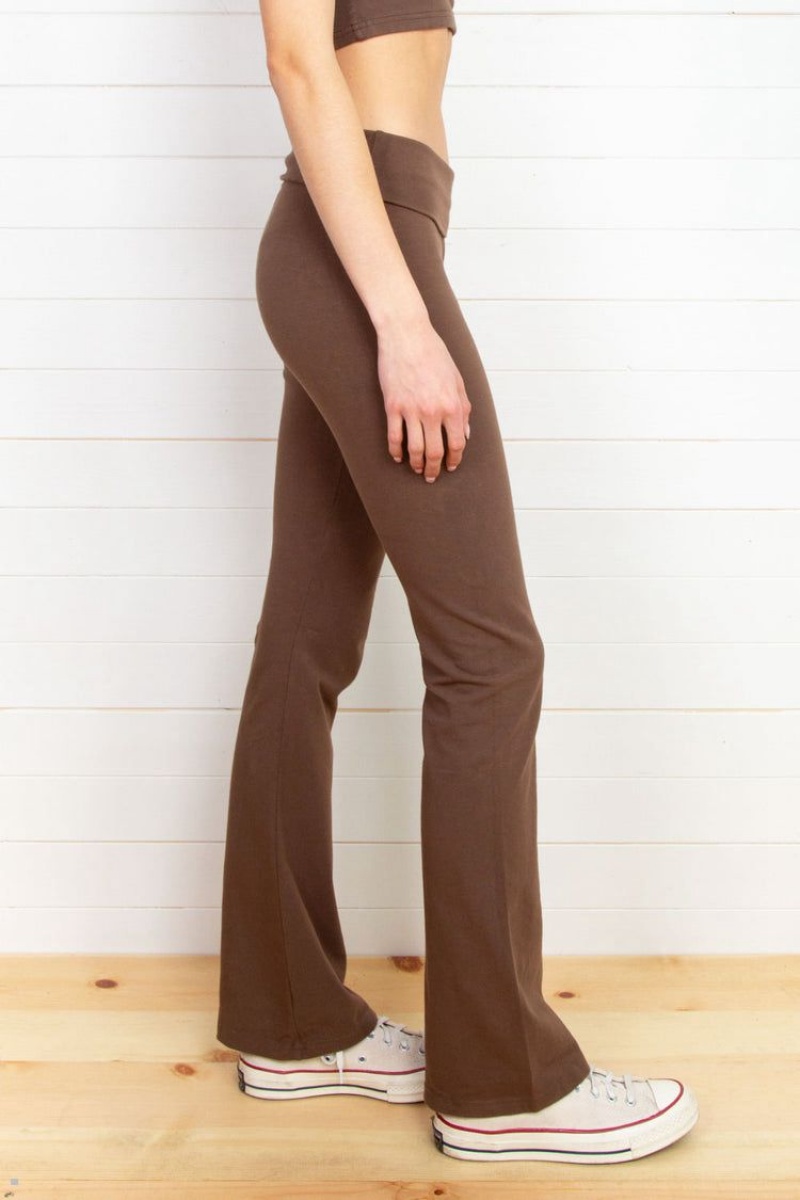 Brown Brandy Melville Priscilla Pants | USA 07256-EVBQ