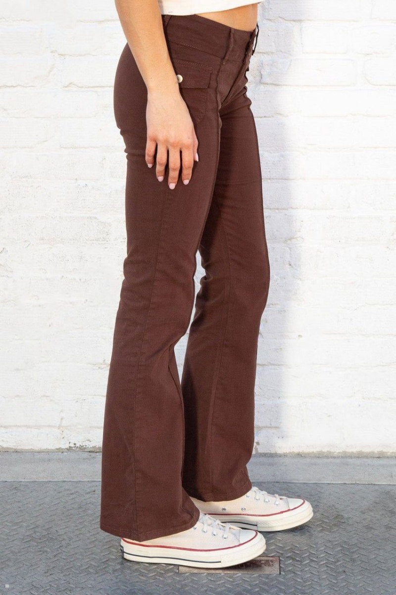 Chocolate Brandy Melville Agatha Pants | USA 53219-GQSM