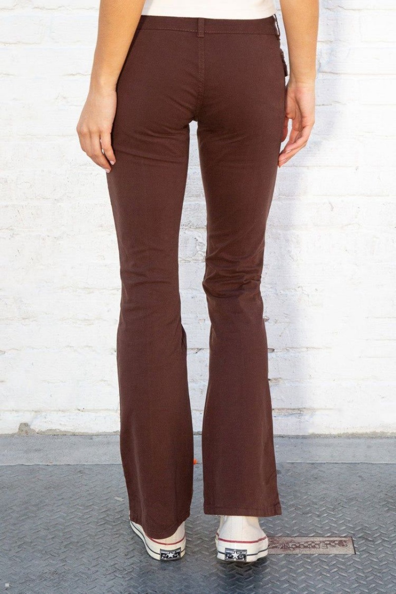 Chocolate Brandy Melville Agatha Pants | USA 53219-GQSM