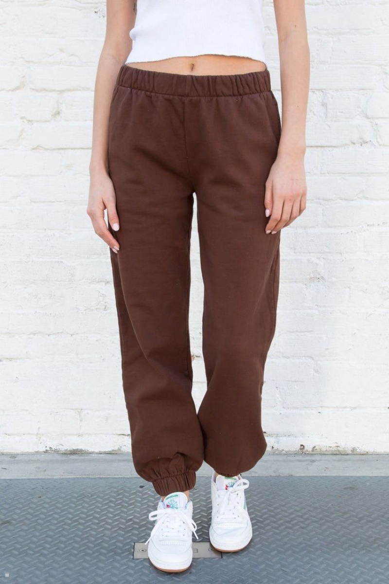 Chocolate Brandy Melville Rosa Sweatpants | USA 81327-ZSAR