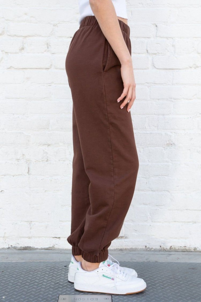 Chocolate Brandy Melville Rosa Sweatpants | USA 81327-ZSAR