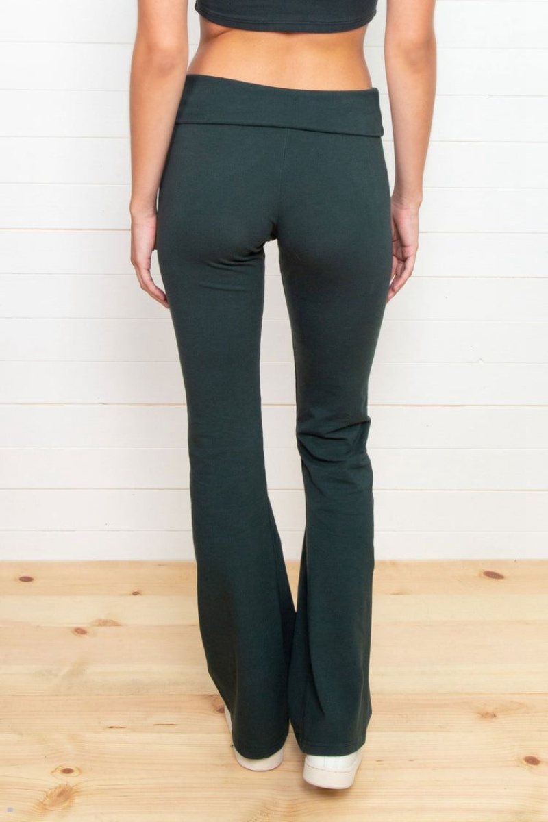 Dark Green Brandy Melville Priscilla Pants | USA 49156-WNKU