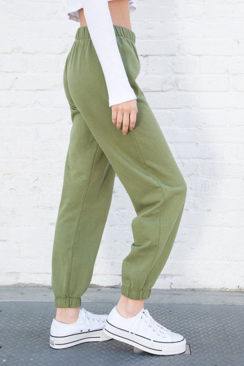 Green Brandy Melville Rosa Sweatpants | USA 80359-VWUX