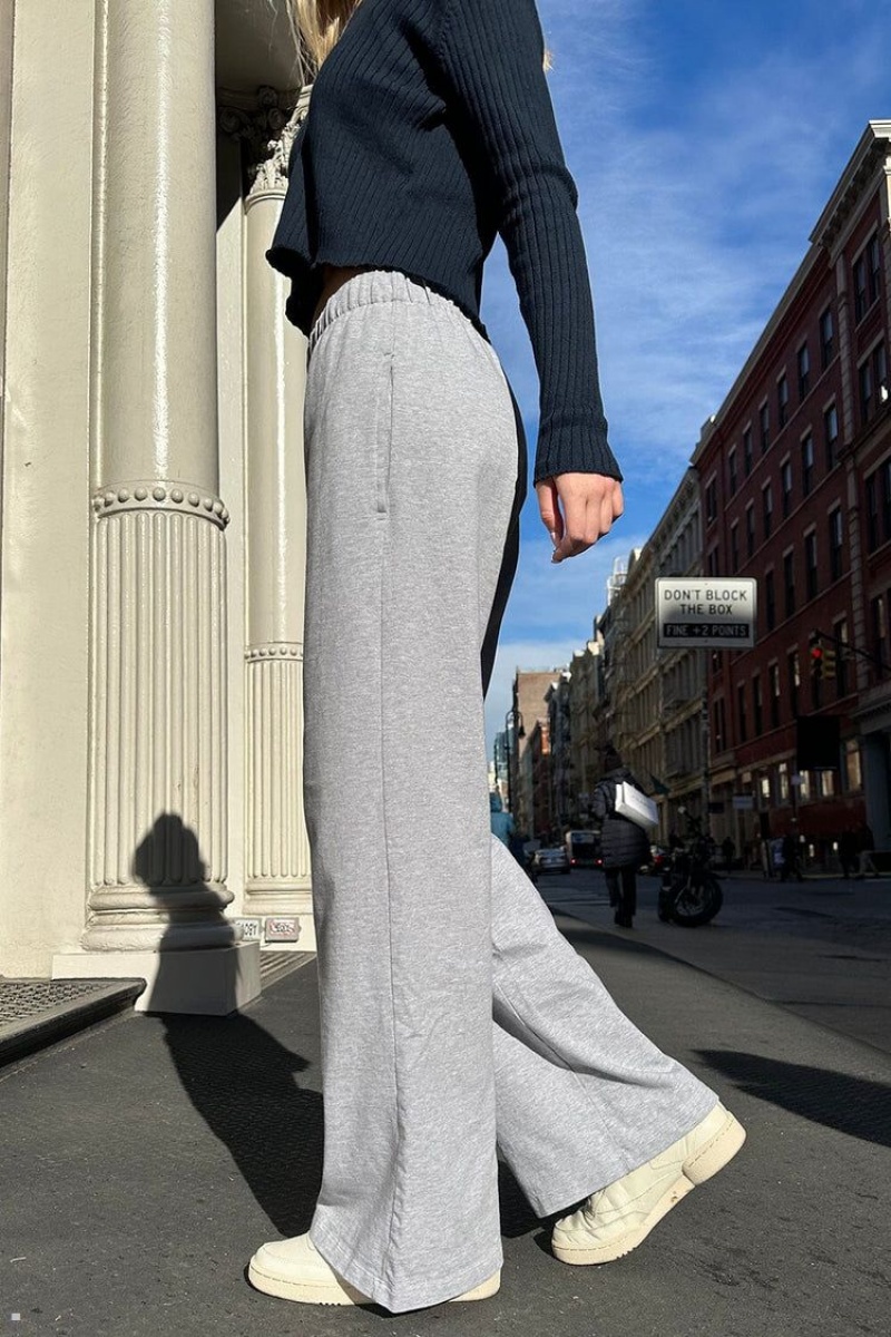 Grey Brandy Melville Anastasia Sweatpants | USA 86740-KIDL