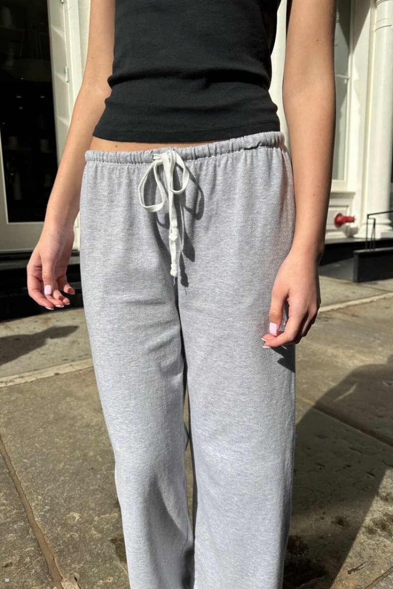 Grey Brandy Melville Autumn Tie Sweatpants | USA 91472-TWIU