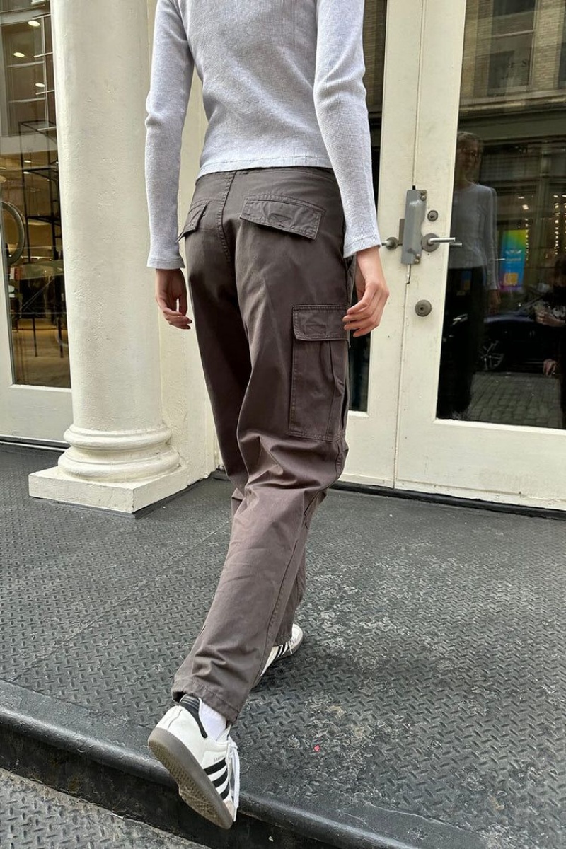 Grey Brandy Melville Jemma Cargo Pants | USA 74201-KLCW