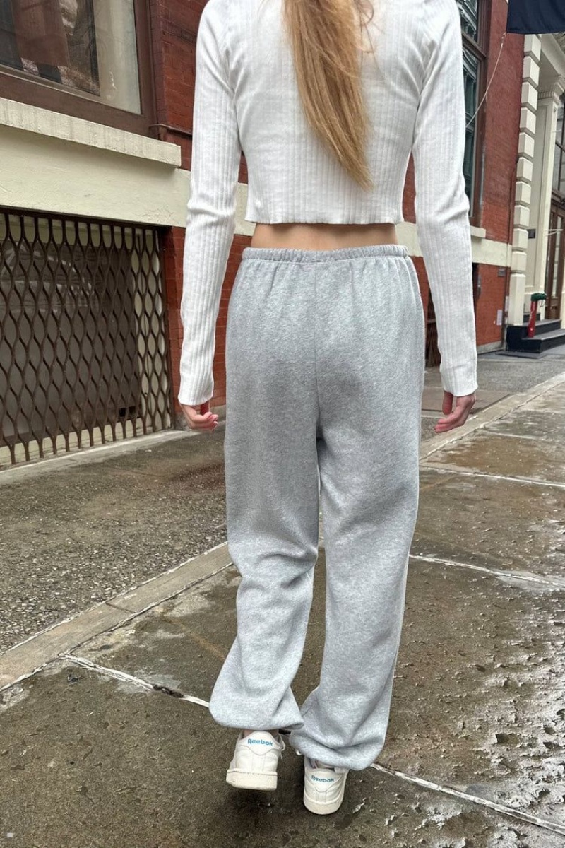 Grey Brandy Melville Rosa Tie Sweatpants | USA 71358-EWNC