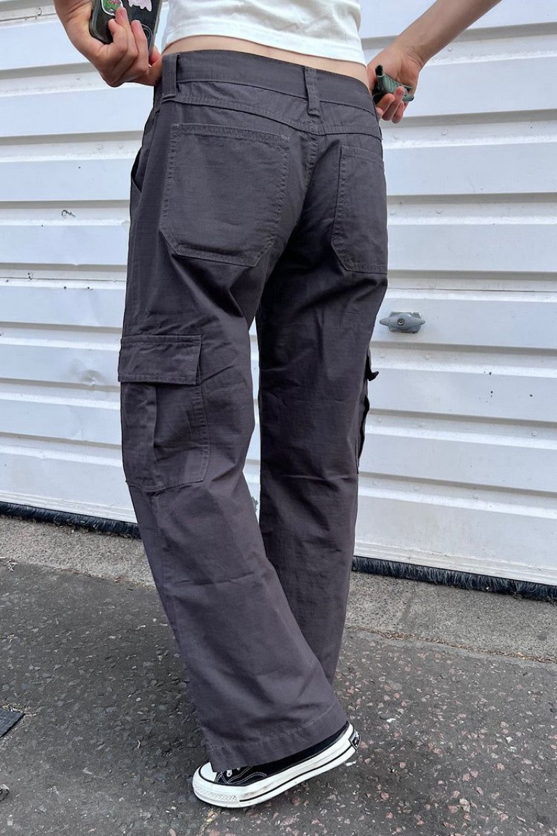 Grey Brandy Melville Tatum Cargo Pants | USA 36078-VOIC