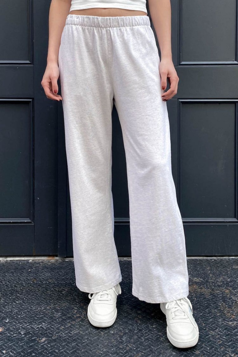 Light Grey Brandy Melville Anastasia Sweatpants | USA 70481-AEQZ