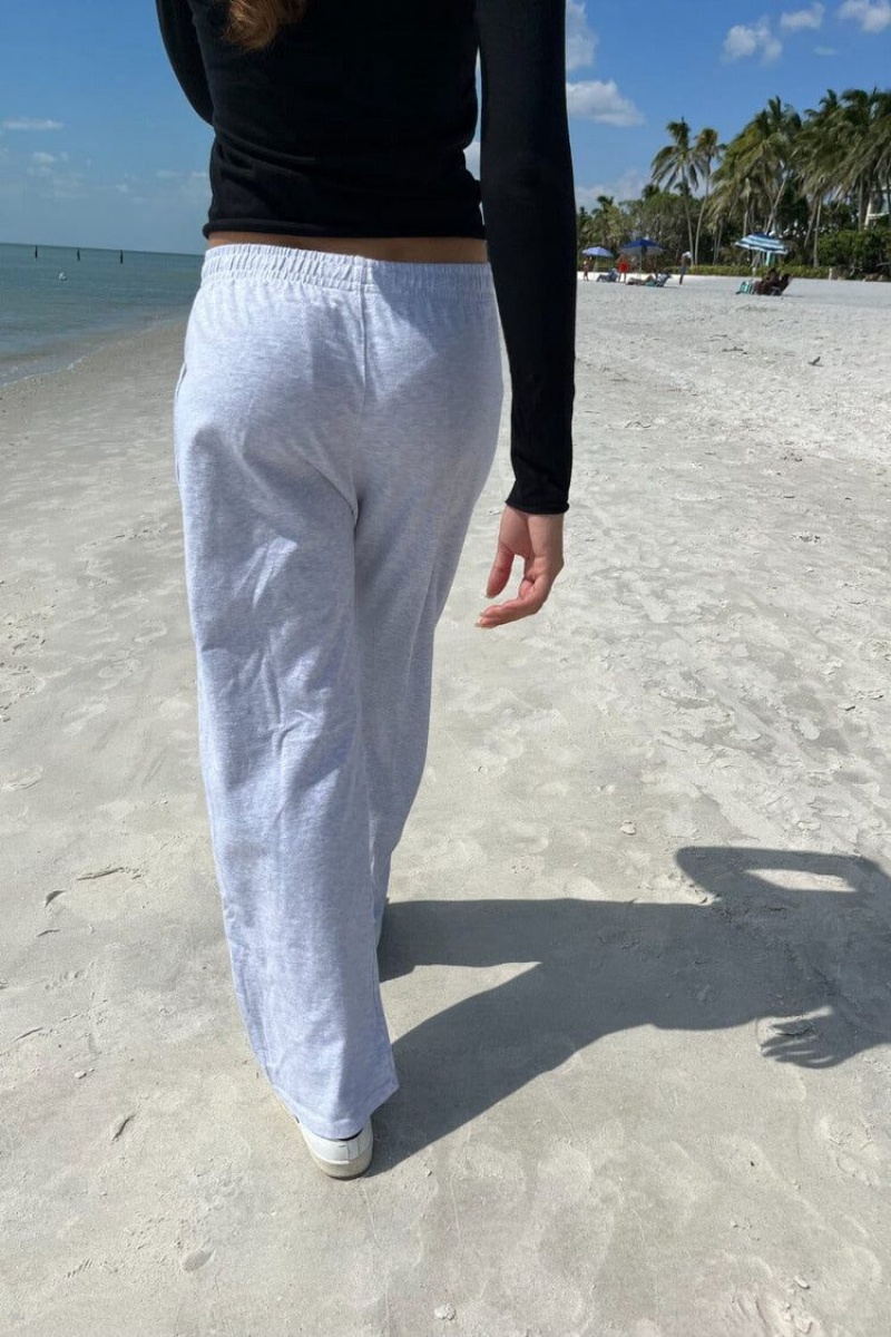 Light Grey Brandy Melville Anastasia Sweatpants | USA 12096-FSOD