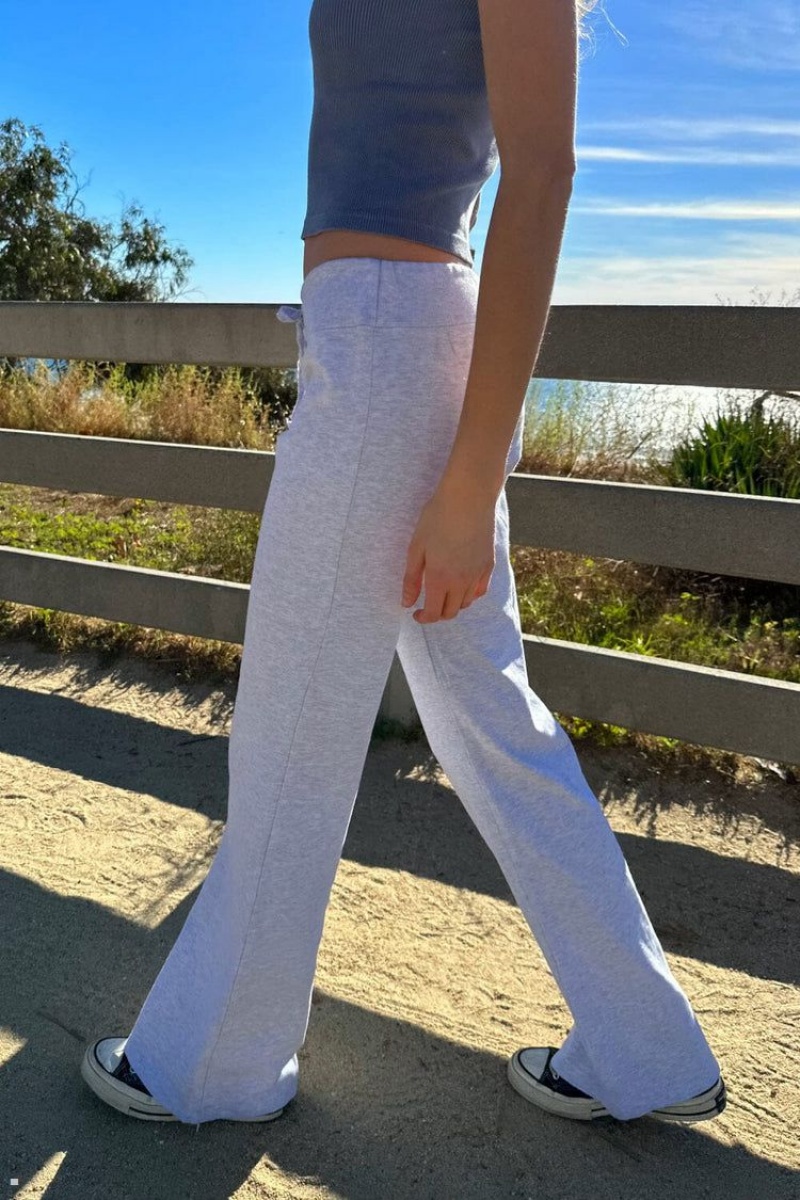 Light Grey Brandy Melville Hillary Yoga Pants | USA 75308-DRFB