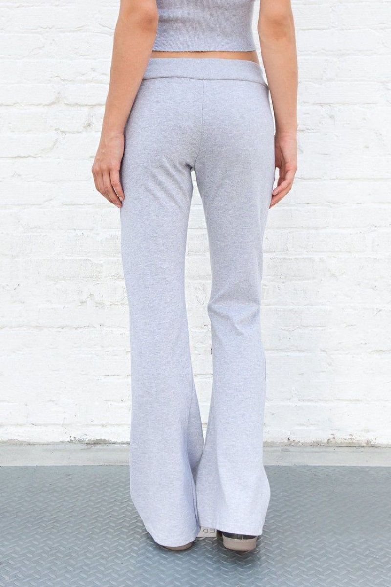 Light Grey Brandy Melville Hillary Yoga Pants | USA 34820-FXTZ