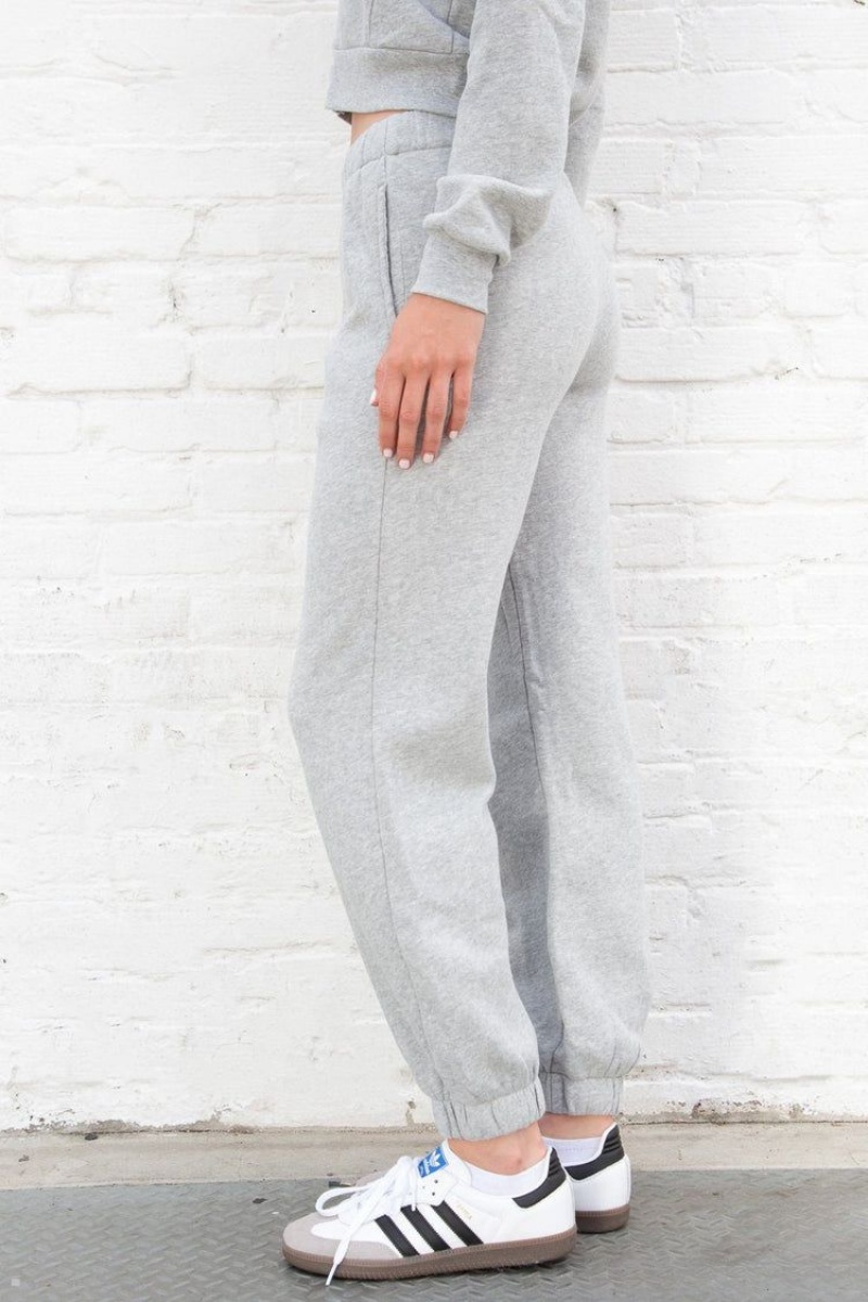 Light Grey Brandy Melville Rosa Sweatpants | USA 72369-TYRH