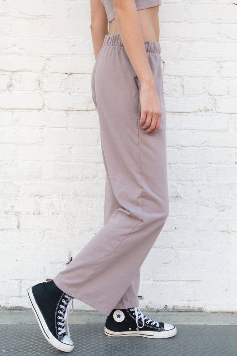 Light Purple Brandy Melville Anastasia Sweatpants | USA 61548-KMTA