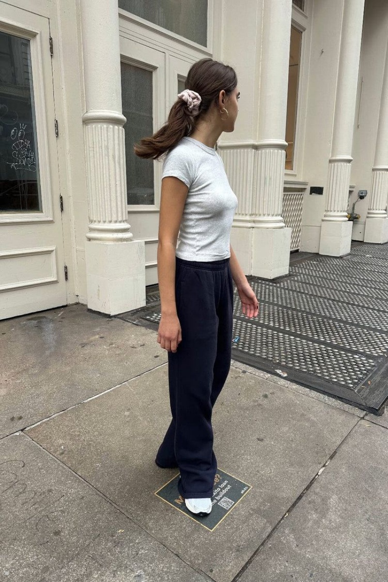 Navy Brandy Melville Anastasia Soft Sweatpants | USA 95310-ZNTR