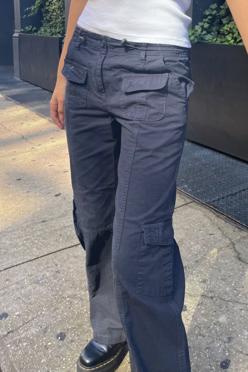 Navy Brandy Melville Kim Cargo Pants | USA 43510-HRSE