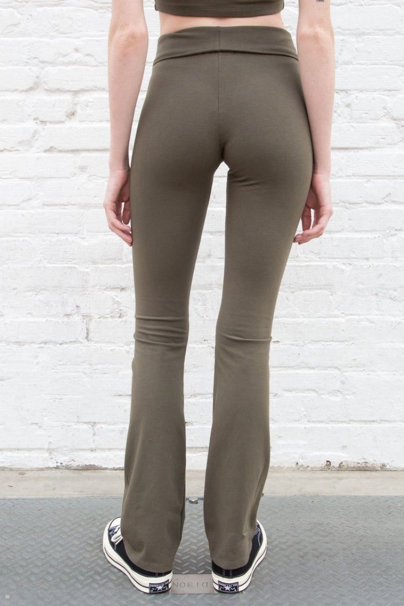 Olive Brandy Melville Priscilla Pants | USA 76830-HDPW